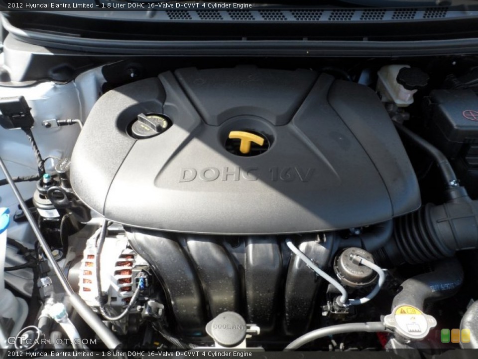 1.8 Liter DOHC 16-Valve D-CVVT 4 Cylinder Engine for the 2012 Hyundai Elantra #55708397
