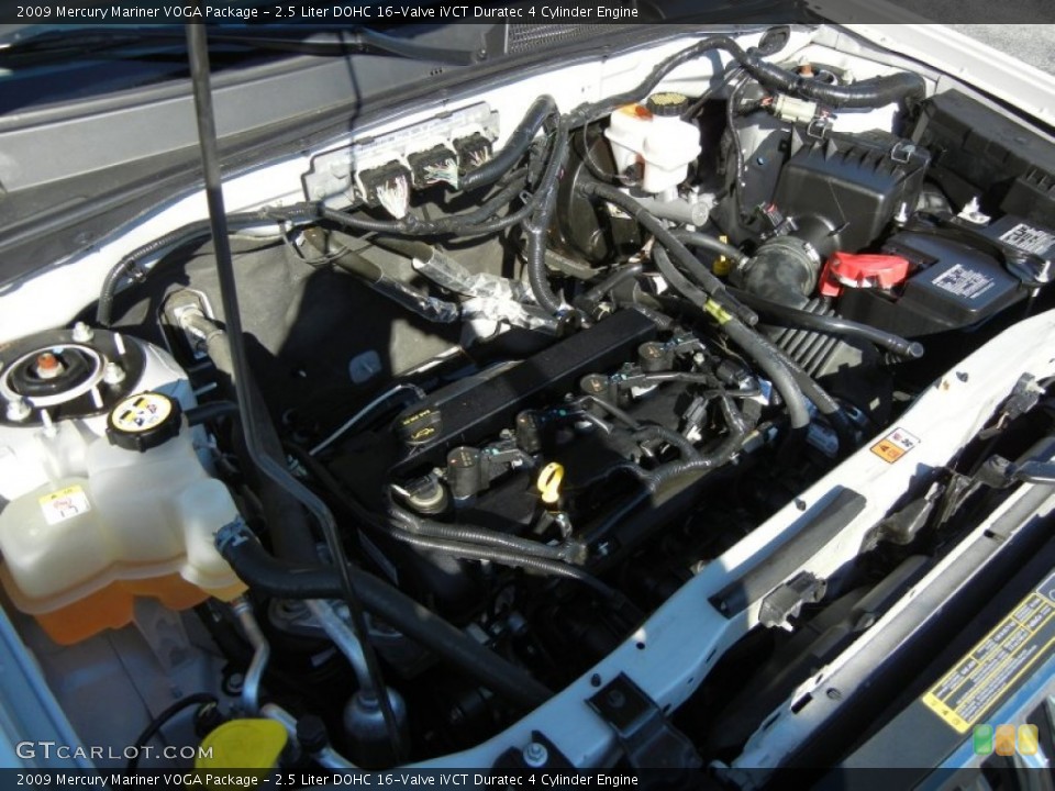 2.5 Liter DOHC 16-Valve iVCT Duratec 4 Cylinder Engine for the 2009 Mercury Mariner #55718104