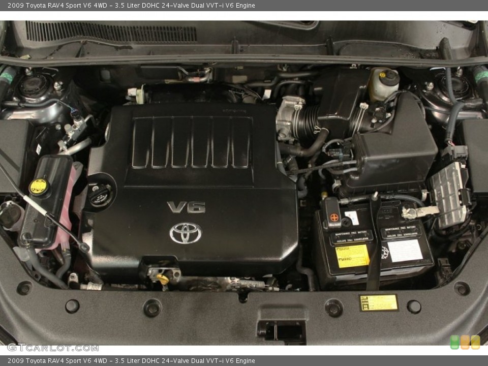3.5 Liter DOHC 24-Valve Dual VVT-i V6 Engine for the 2009 Toyota RAV4 #55738225