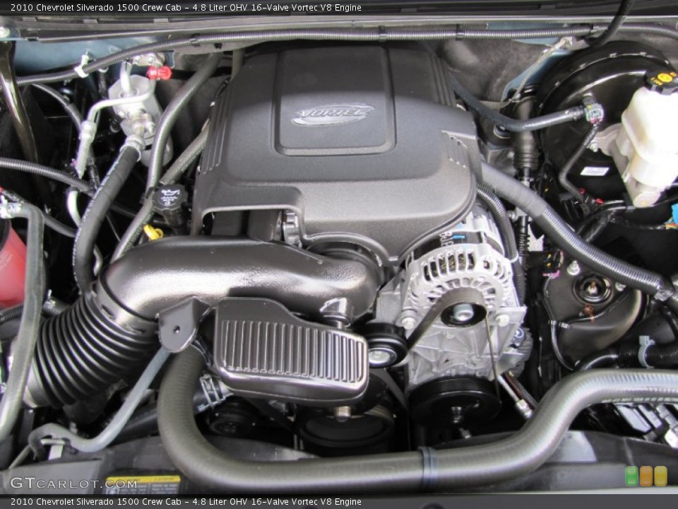 4.8 Liter OHV 16-Valve Vortec V8 Engine for the 2010 Chevrolet Silverado 1500 #55743541
