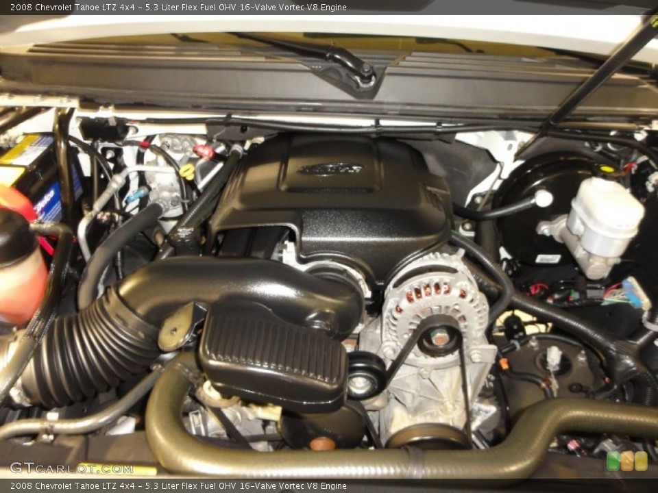5.3 Liter Flex Fuel OHV 16-Valve Vortec V8 Engine for the 2008 Chevrolet Tahoe #55744266