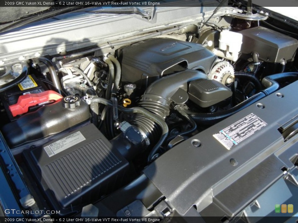 6.2 Liter OHV 16-Valve VVT Flex-Fuel Vortec V8 Engine for the 2009 GMC Yukon #55765028