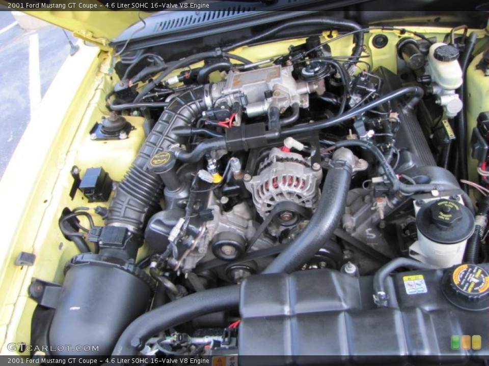 4.6 Liter SOHC 16-Valve V8 Engine for the 2001 Ford Mustang #55765844