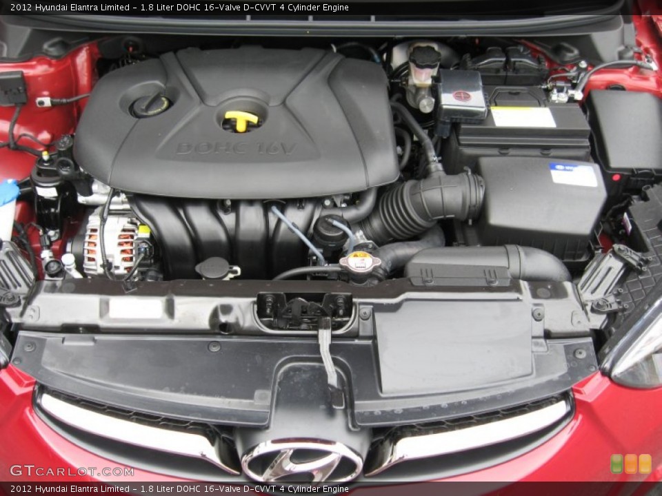 1.8 Liter DOHC 16-Valve D-CVVT 4 Cylinder Engine for the 2012 Hyundai Elantra #55775774