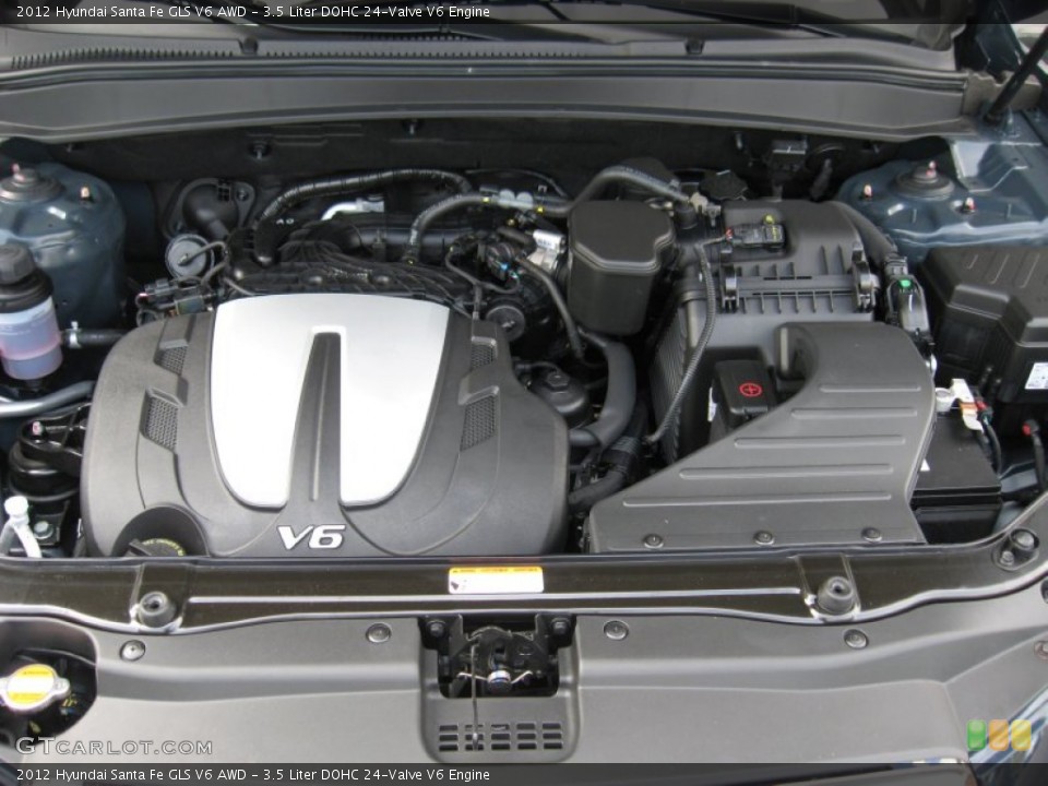 3.5 Liter DOHC 24-Valve V6 Engine for the 2012 Hyundai Santa Fe #55776035