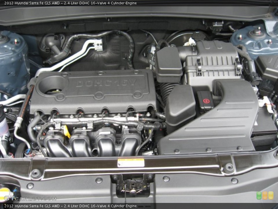 2.4 Liter DOHC 16-Valve 4 Cylinder Engine for the 2012 Hyundai Santa Fe #55777286
