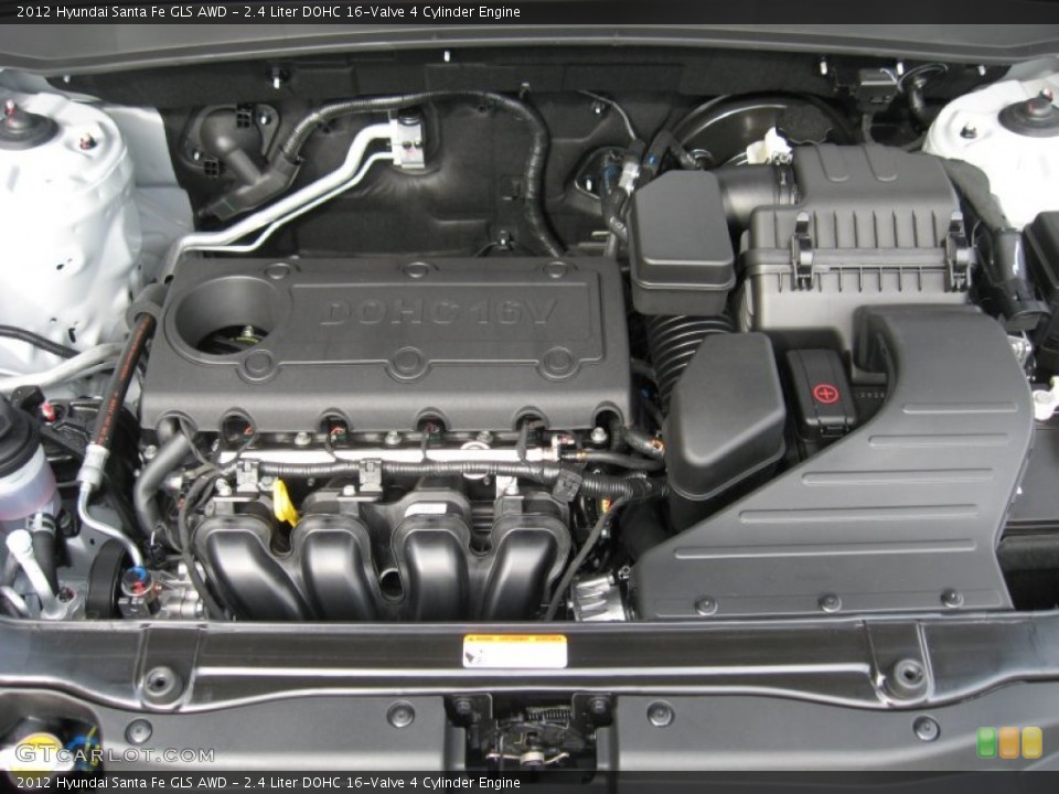2.4 Liter DOHC 16-Valve 4 Cylinder Engine for the 2012 Hyundai Santa Fe #55777536