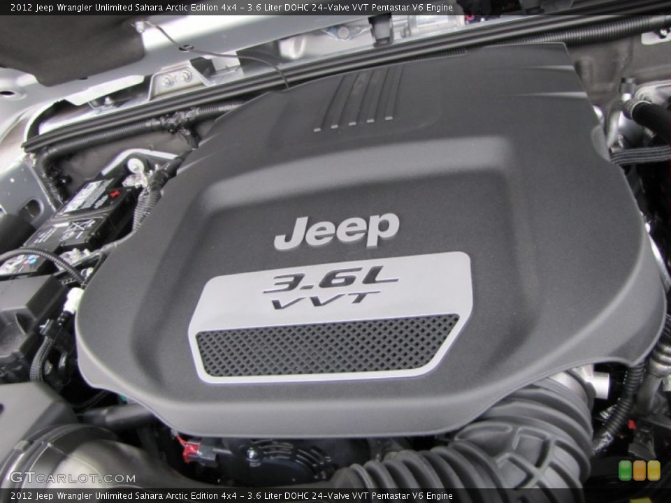 3.6 Liter DOHC 24-Valve VVT Pentastar V6 Engine for the 2012 Jeep Wrangler Unlimited #55806293