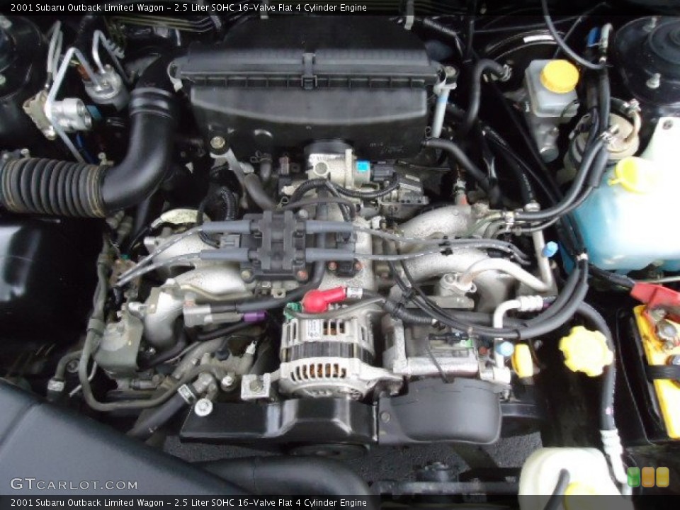 2.5 Liter SOHC 16-Valve Flat 4 Cylinder Engine for the 2001 Subaru Outback #55808954