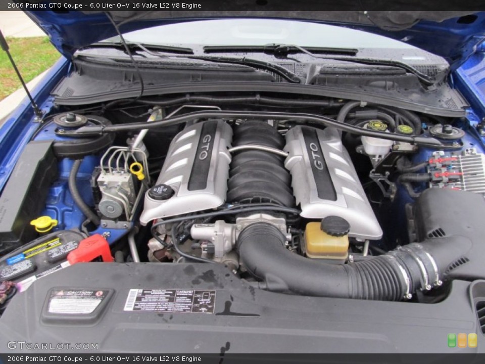 6.0 Liter OHV 16 Valve LS2 V8 Engine for the 2006 Pontiac GTO #55809350