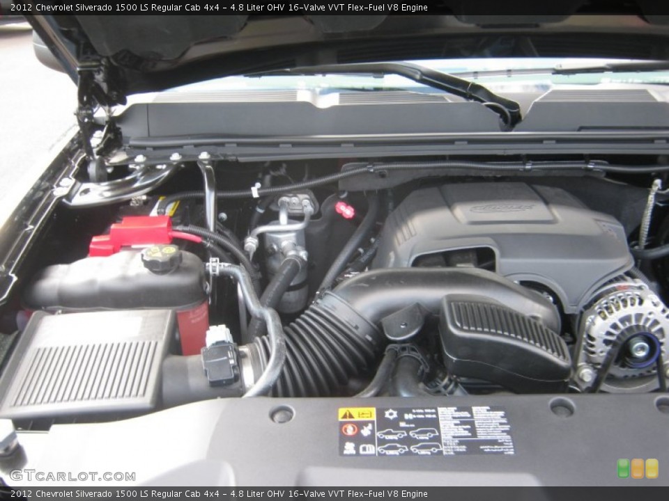 4.8 Liter OHV 16-Valve VVT Flex-Fuel V8 Engine for the 2012 Chevrolet Silverado 1500 #55810397