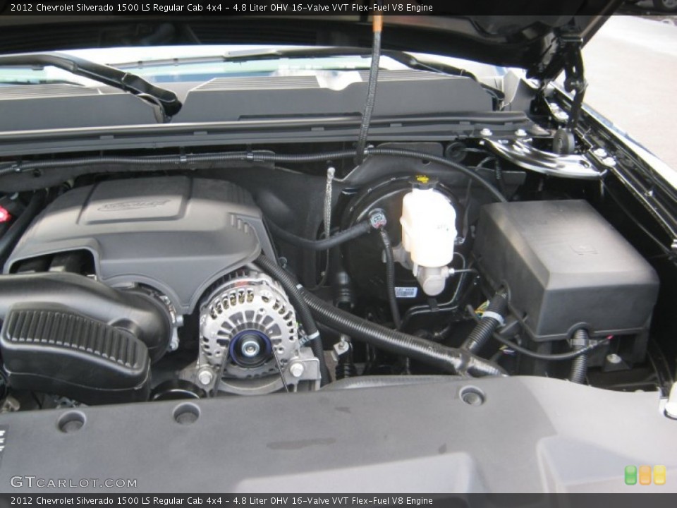 4.8 Liter OHV 16-Valve VVT Flex-Fuel V8 Engine for the 2012 Chevrolet Silverado 1500 #55810427