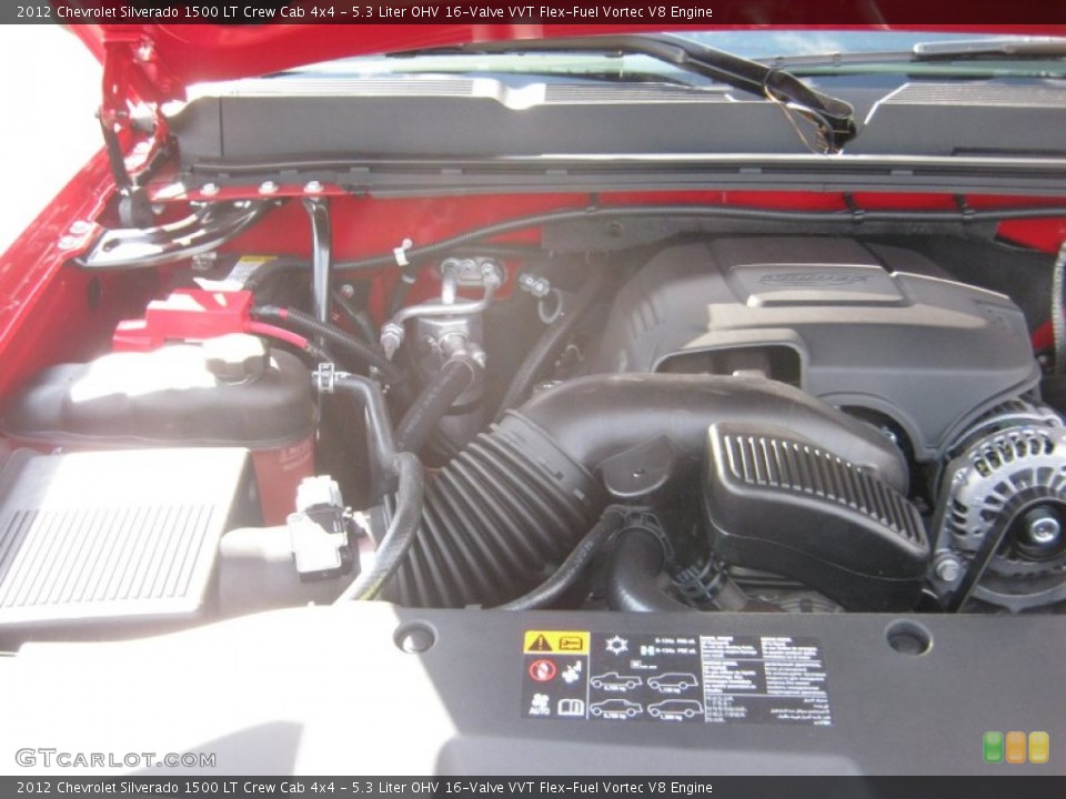 5.3 Liter OHV 16-Valve VVT Flex-Fuel Vortec V8 Engine for the 2012 Chevrolet Silverado 1500 #55810667