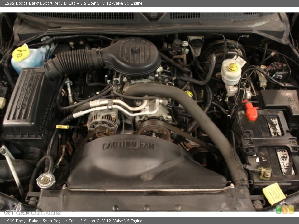 3.9 Liter OHV 12-Valve V6 Engine for the 1999 Dodge Dakota #55820030