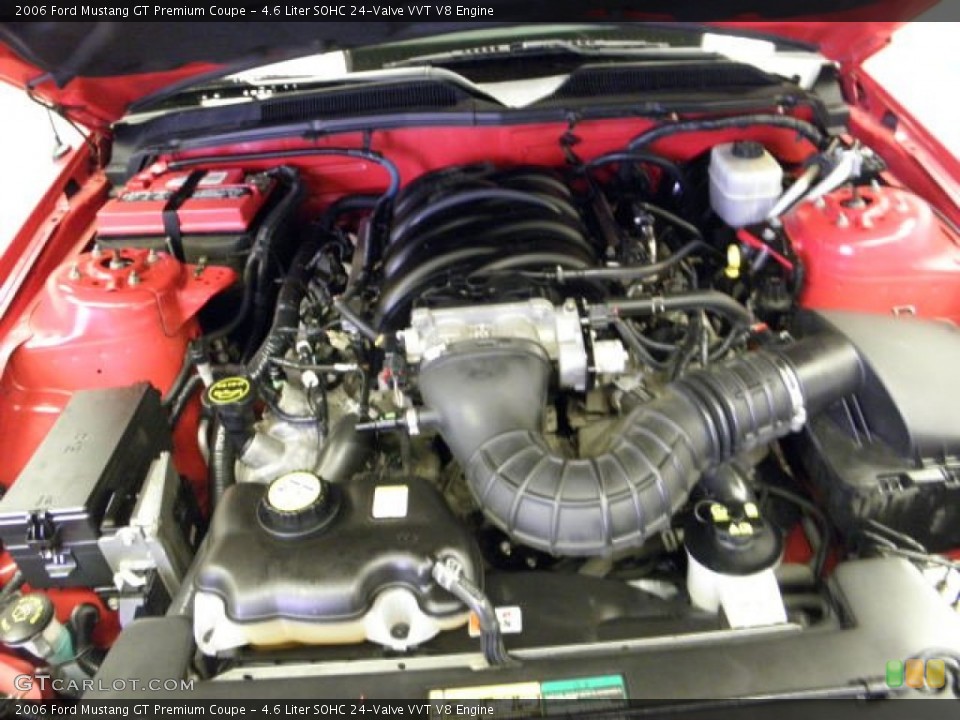 4.6 Liter SOHC 24-Valve VVT V8 Engine for the 2006 Ford Mustang #55833281