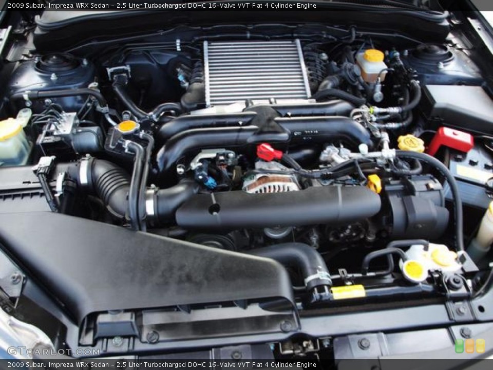 2.5 Liter Turbocharged DOHC 16-Valve VVT Flat 4 Cylinder Engine for the 2009 Subaru Impreza #55834322