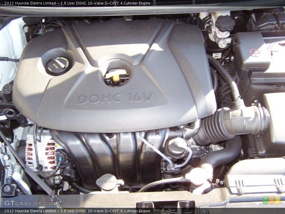 1.8 Liter DOHC 16-Valve D-CVVT 4 Cylinder Engine for the 2012 Hyundai Elantra #55844762