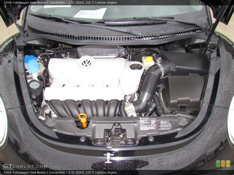2.5L DOHC 20V 5 Cylinder 2008 Volkswagen New Beetle Engine