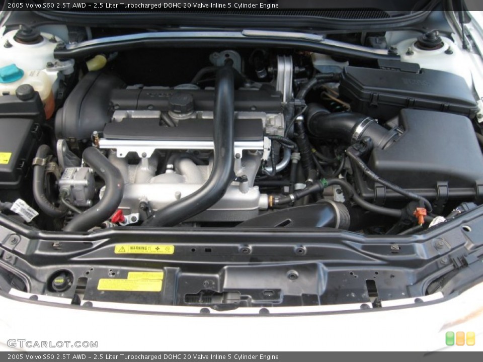 2.5 Liter Turbocharged DOHC 20 Valve Inline 5 Cylinder Engine for the 2005 Volvo S60 #55867090