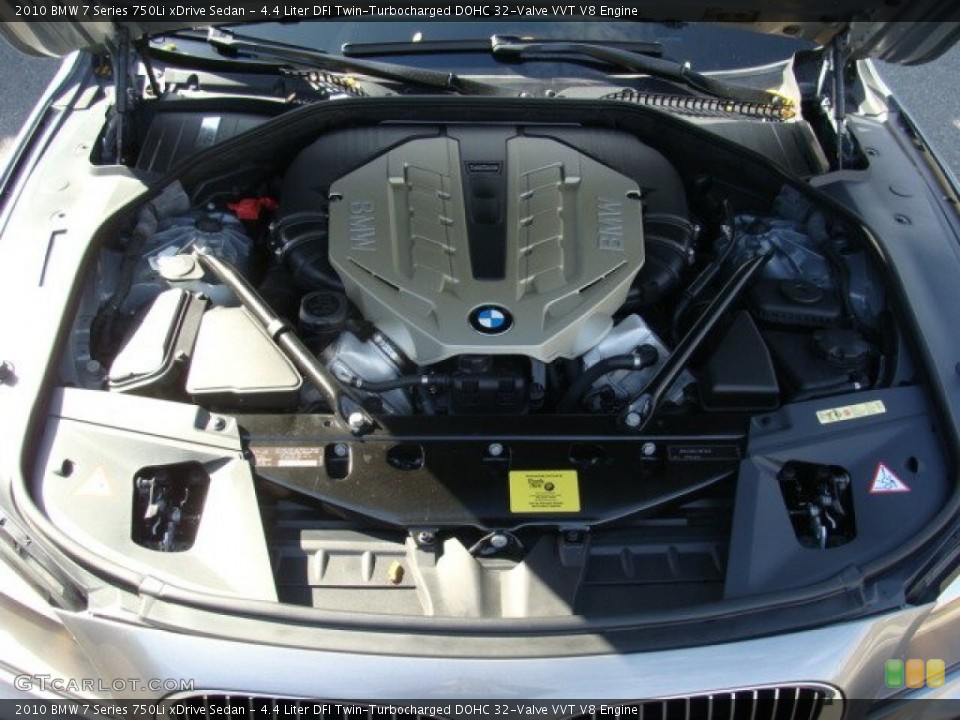 4.4 Liter DFI Twin-Turbocharged DOHC 32-Valve VVT V8 Engine for the 2010 BMW 7 Series #55868482