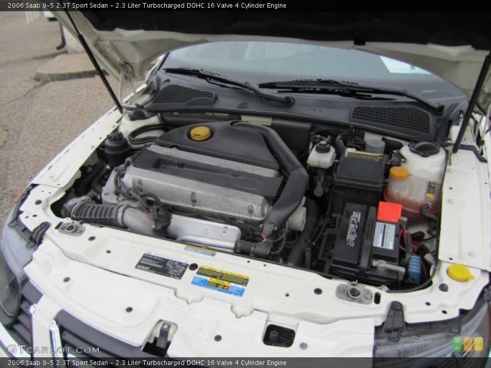 2.3 Liter Turbocharged DOHC 16 Valve 4 Cylinder Engine for the 2006 Saab 9-5 #55872852