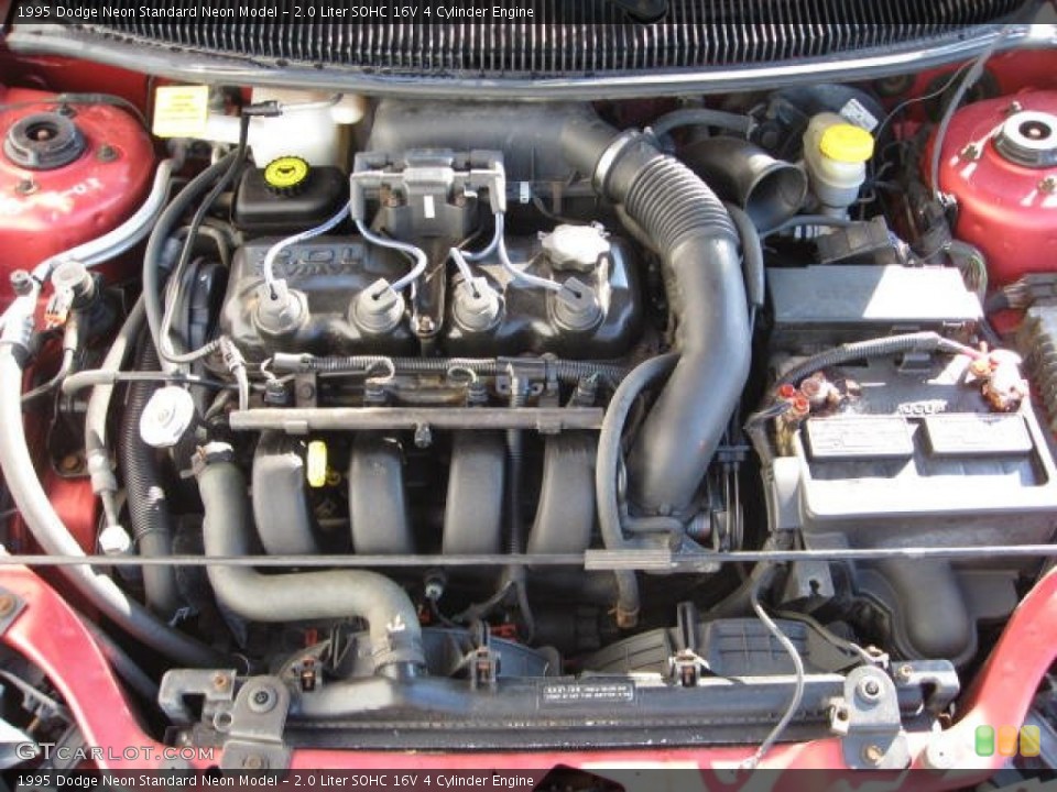 2.0 Liter SOHC 16V 4 Cylinder 1995 Dodge Neon Engine