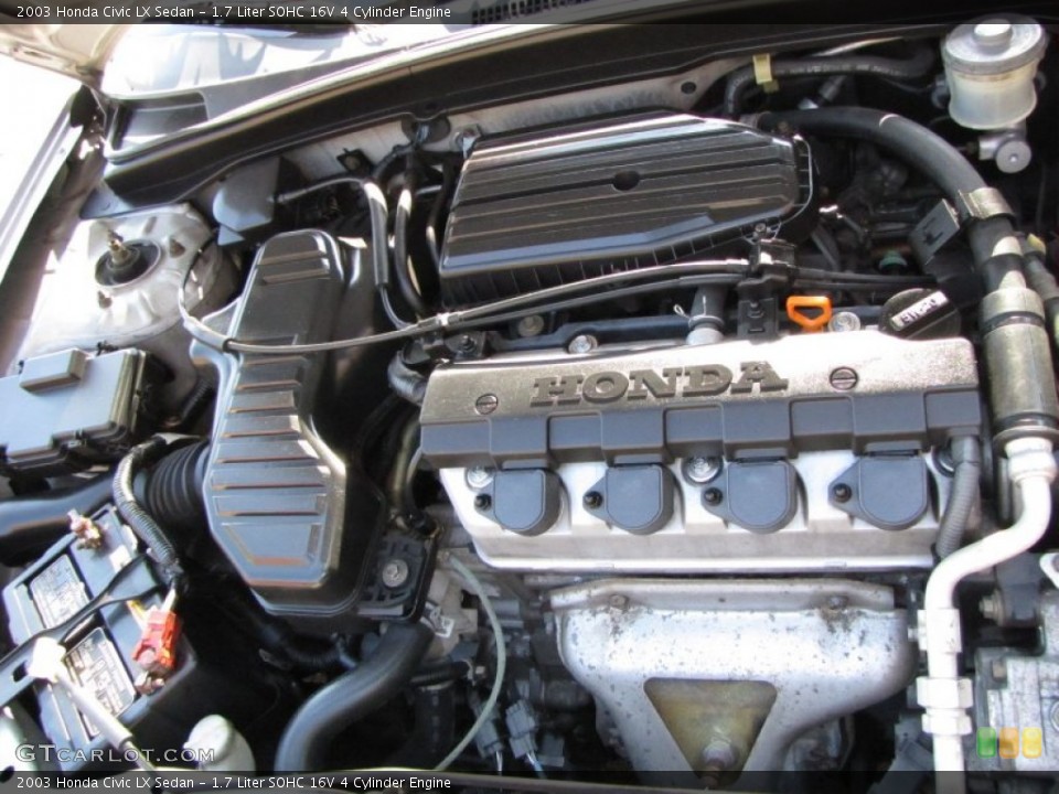 1.7 Liter SOHC 16V 4 Cylinder Engine for the 2003 Honda Civic #55879465