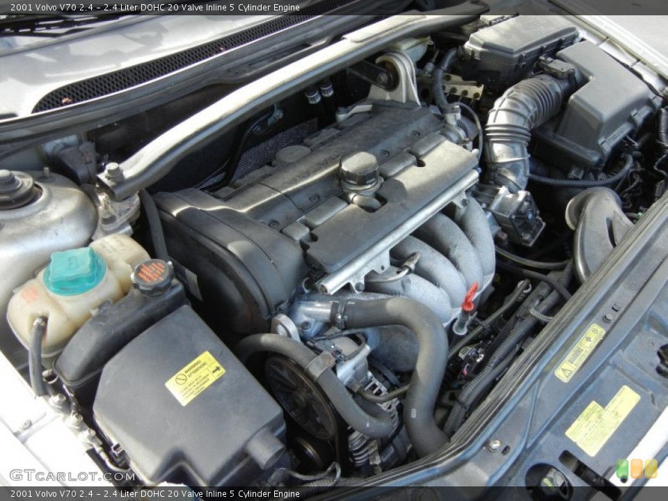 2.4 Liter DOHC 20 Valve Inline 5 Cylinder Engine for the 2001 Volvo V70 #55891403