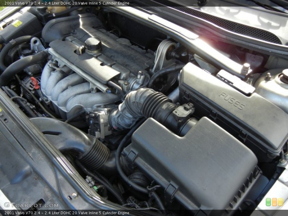 2.4 Liter DOHC 20 Valve Inline 5 Cylinder Engine for the 2001 Volvo V70 #55891414