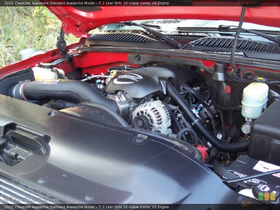 5.3 Liter OHV 16-Valve Vortec V8 2002 Chevrolet Avalanche Engine