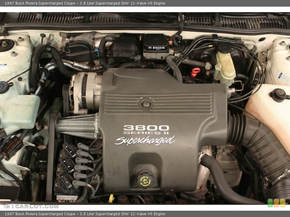 3.8 Liter Supercharged OHV 12-Valve V6 1997 Buick Riviera Engine