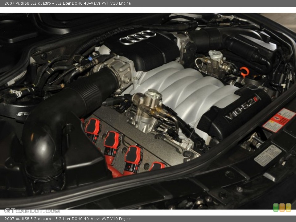 5.2 Liter DOHC 40-Valve VVT V10 Engine for the 2007 Audi S8 #55911960