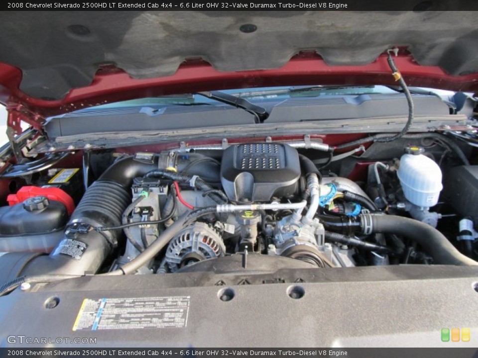 6.6 Liter OHV 32-Valve Duramax Turbo-Diesel V8 Engine for the 2008 Chevrolet Silverado 2500HD #55923339