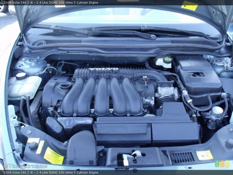 2.4 Liter DOHC 20V Inline 5 Cylinder 2004 Volvo S40 Engine