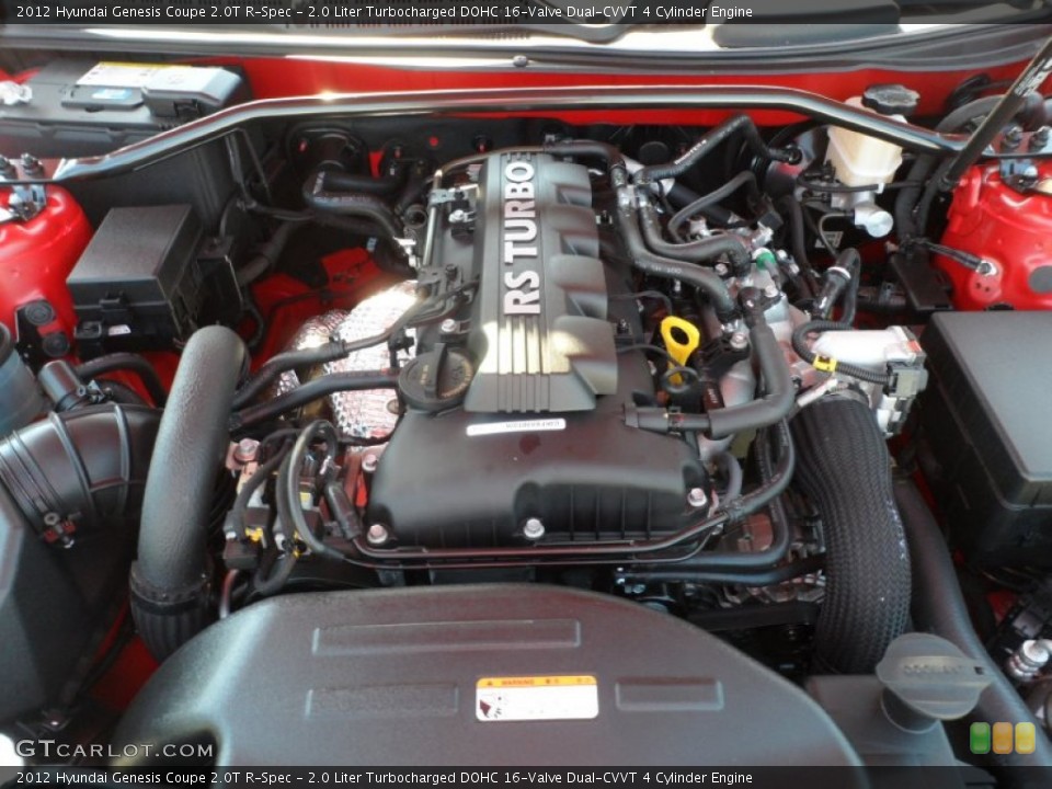 2.0 Liter Turbocharged DOHC 16-Valve Dual-CVVT 4 Cylinder Engine for the 2012 Hyundai Genesis Coupe #55951819