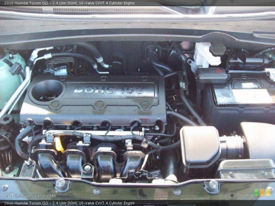 2.4 Liter DOHC 16-Valve CVVT 4 Cylinder Engine for the 2010 Hyundai Tucson #55964673