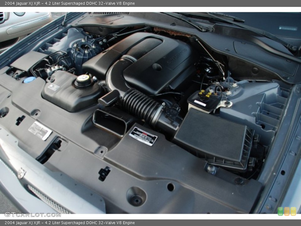 4.2 Liter Superchaged DOHC 32-Valve V8 2004 Jaguar XJ Engine
