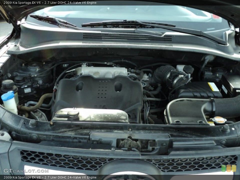 2.7 Liter DOHC 24-Valve V6 Engine for the 2009 Kia Sportage #55991203