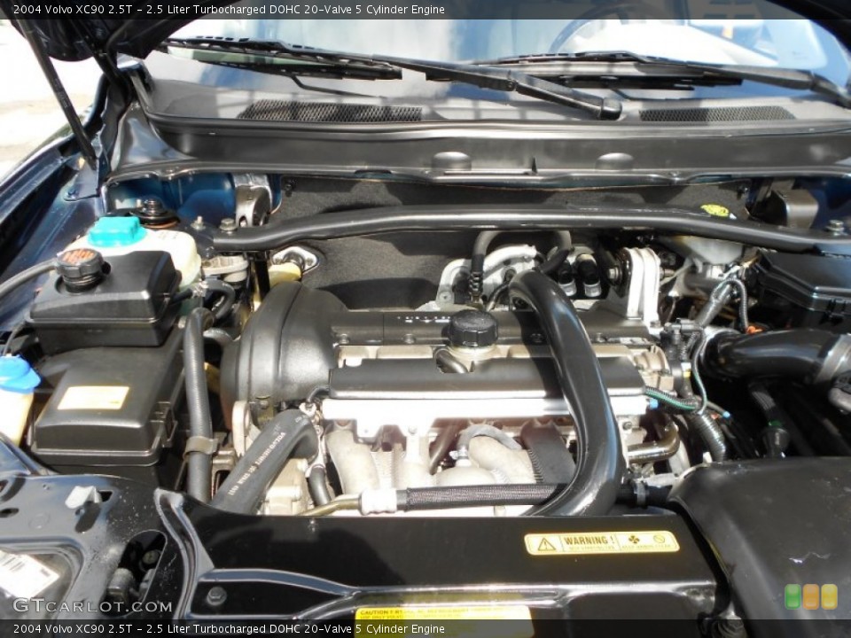 2.5 Liter Turbocharged DOHC 20-Valve 5 Cylinder Engine for the 2004 Volvo XC90 #55993564