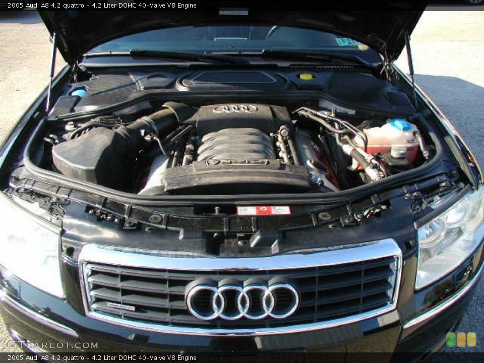 4.2 Liter DOHC 40-Valve V8 2005 Audi A8 Engine