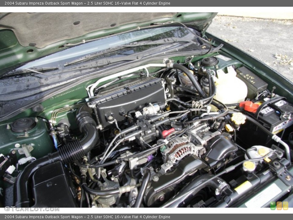 2.5 Liter SOHC 16-Valve Flat 4 Cylinder Engine for the 2004 Subaru Impreza #55998559