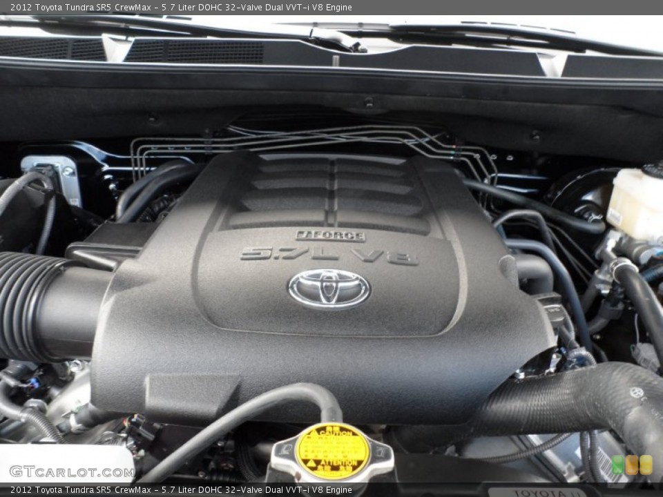 5.7 Liter DOHC 32-Valve Dual VVT-i V8 Engine for the 2012 Toyota Tundra #55999438