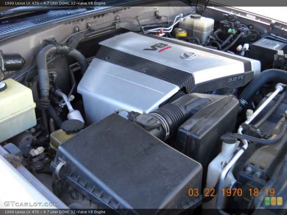 4.7 Liter DOHC 32-Valve V8 Engine for the 1999 Lexus LX #56009970