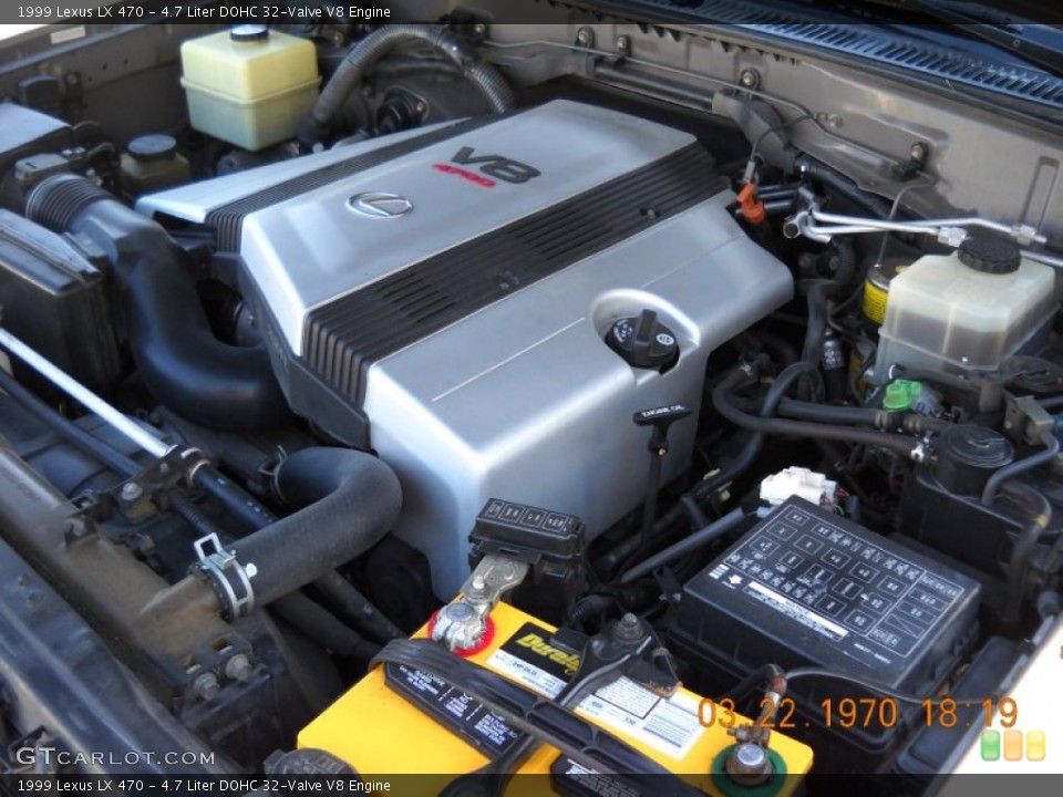 4.7 Liter DOHC 32-Valve V8 Engine for the 1999 Lexus LX #56009977