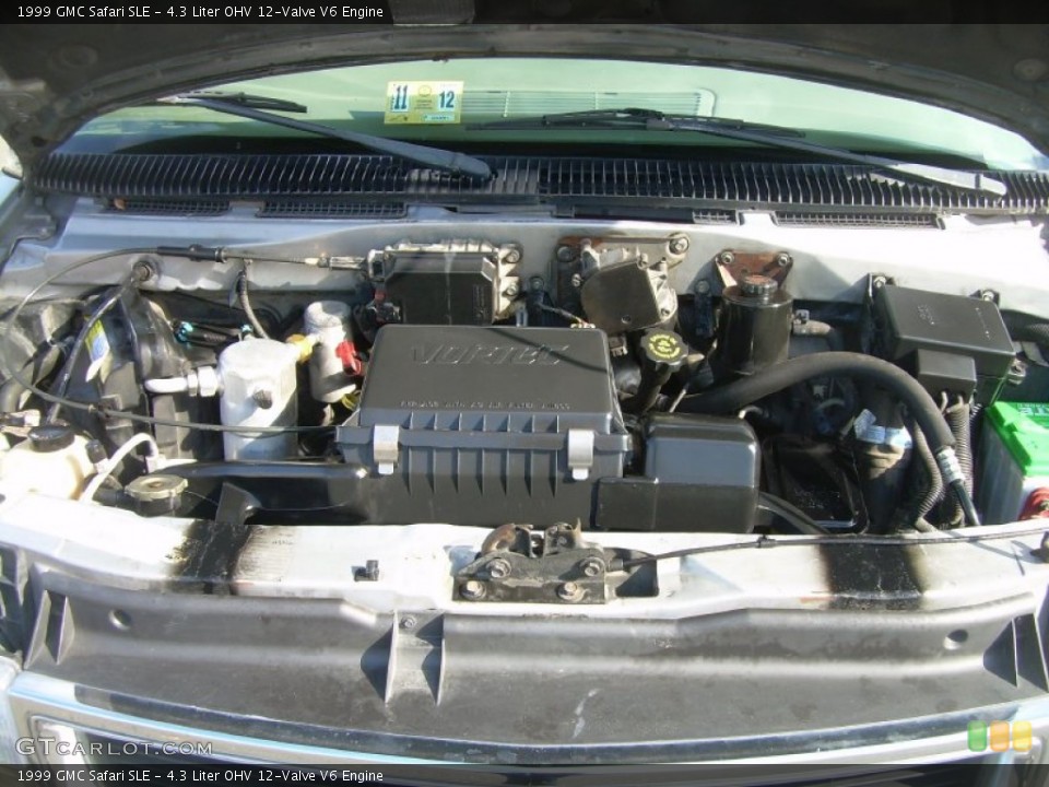 4.3 Liter OHV 12-Valve V6 1999 GMC Safari Engine