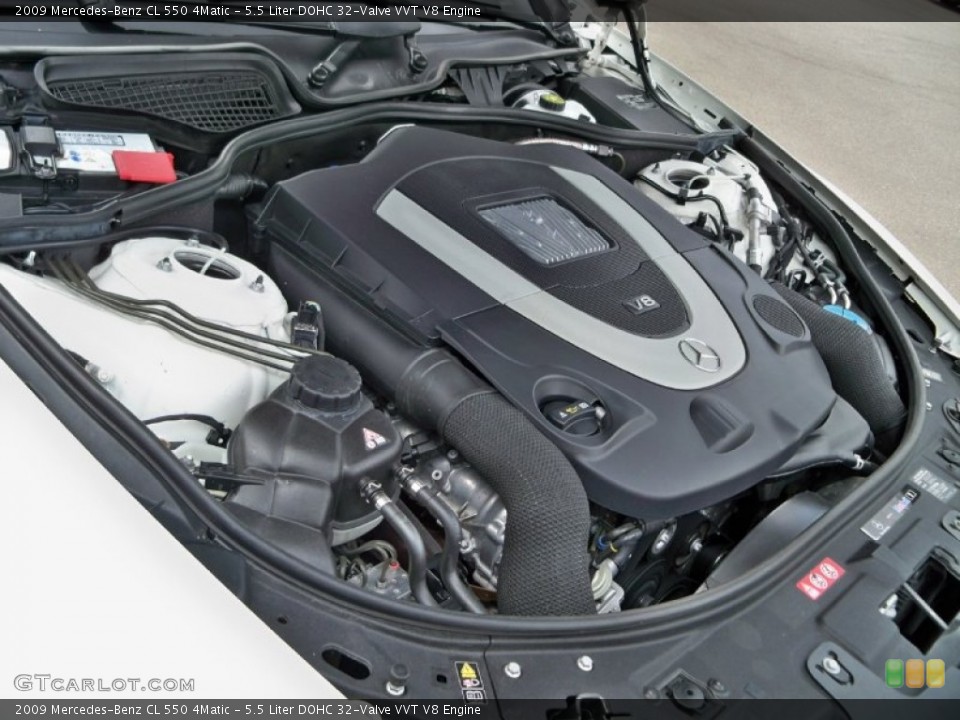 5.5 Liter DOHC 32-Valve VVT V8 2009 Mercedes-Benz CL Engine