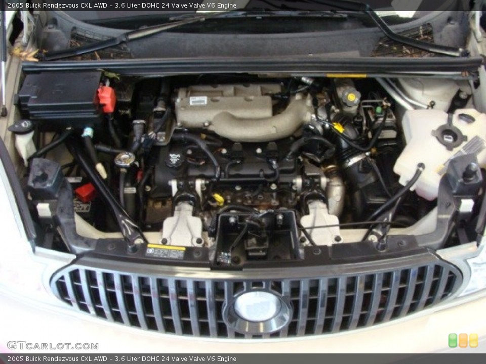 3.6 Liter DOHC 24 Valve Valve V6 2005 Buick Rendezvous Engine