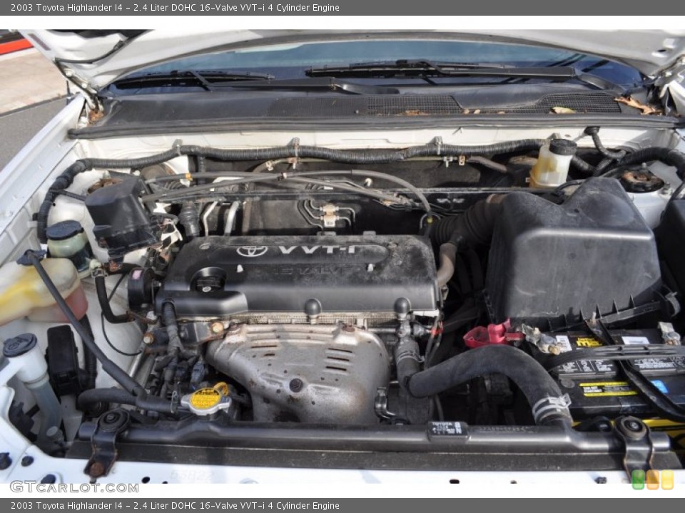 2.4 Liter DOHC 16-Valve VVT-i 4 Cylinder Engine for the 2003 Toyota Highlander #56048375