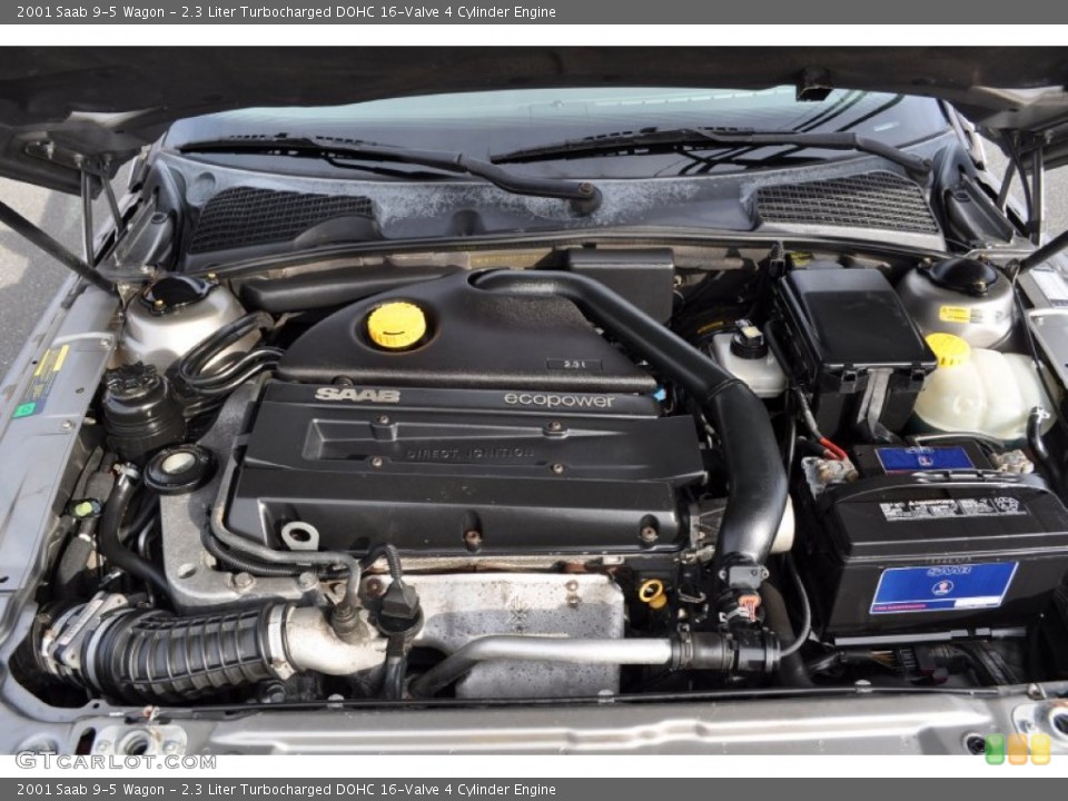 2.3 Liter Turbocharged DOHC 16-Valve 4 Cylinder Engine for the 2001 Saab 9-5 #56049401