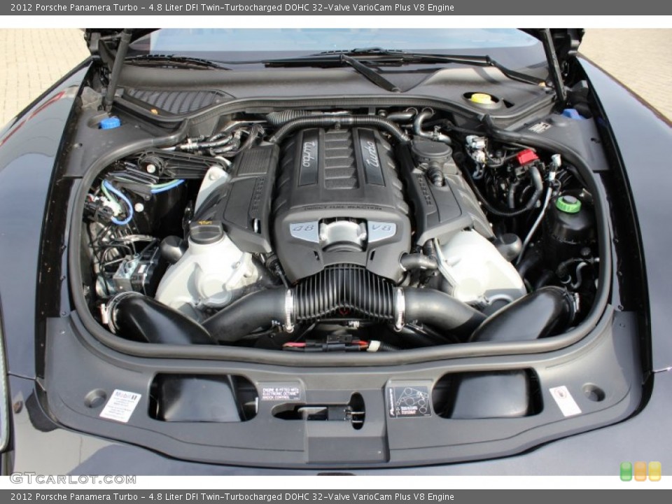 4.8 Liter DFI Twin-Turbocharged DOHC 32-Valve VarioCam Plus V8 Engine for the 2012 Porsche Panamera #56061899